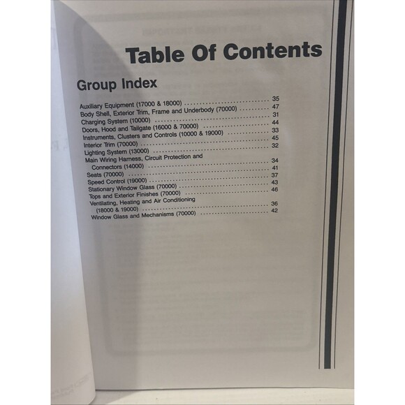 1989 Ford Light Duty Series Factory Model E, F150-350, F Super Truck Shop Manual - Picture 7 of 9